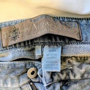 Territory Ahead Blue-Grey corduroy jeans - size 10